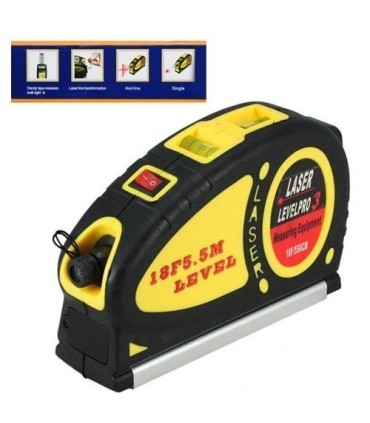 Лазерен нивелир с ролетка за прецизно измерване
