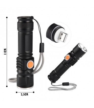 МОЩЕН АКУМУЛАТОРЕН ФЕНЕР С USB ЗАРЕЖДАНЕ