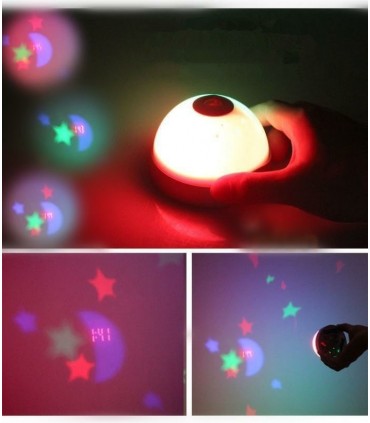 Магически часовник - лампа с аларма, проектиращ звезди и час