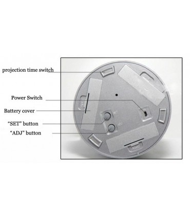 Магически часовник - лампа с аларма, проектиращ звезди и час