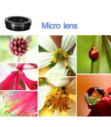 Универсален обектив за мобилен телефон 3 в 1