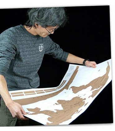 Скреч карта на Света за изтриване