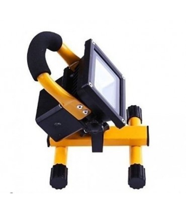 10 или 20W Акумулаторен LED ПРОЖЕКТОР 6000К със Стойка и зарядни 12V/220V