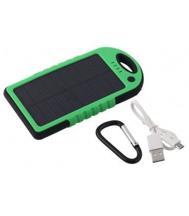 Водоустойчиво зарядно Соларна Външна Батерия Power Bank 5000 mAh