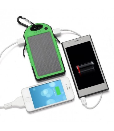 Водоустойчиво зарядно Соларна Външна Батерия Power Bank 5000 mAh