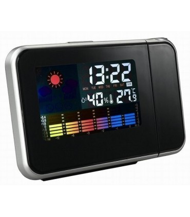 Настолен електронен светещ часовник термометър стая проектор на тавана