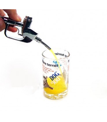 ДИСПЕНСЪР ЗА НАПИТКИ С РЕТРО ДИЗАЙН НА БЕНЗИНОВА КОЛОНКА