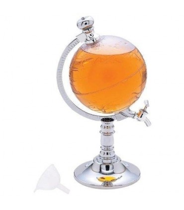 Диспенсър за вода и всякакви напитки във формата на глобус ,1000 ml, прозрачен