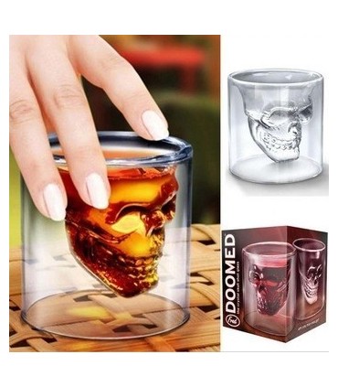 УНИКАЛНА СТЪКЛЕНА ЧАША ЧЕРЕП