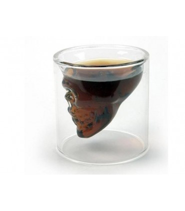 УНИКАЛНА СТЪКЛЕНА ЧАША ЧЕРЕП