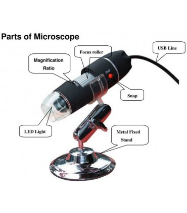 Дигитален микроскоп с USB 1000X 8 LED HD камера Albert