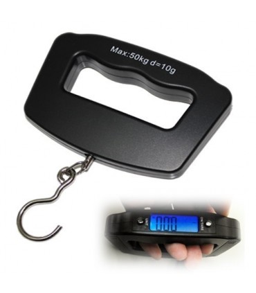Ръчен електронен кантар за багаж с кука до 50 кг