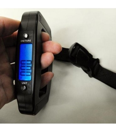 Ръчен електронен кантар за багаж с кука до 50 кг