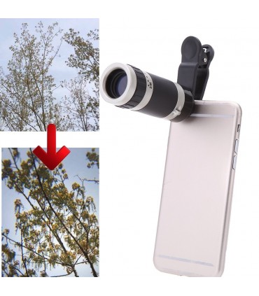 Телескоп за мобилен телефон с 8 х оптично увеличение