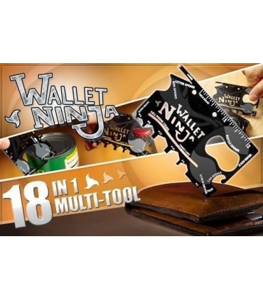 Wallet ninja 18 в 1 мултифункционален инструмент за портфейл