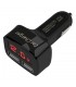 4 в 1Зарядно за кола с 2 usb 3.1A Волтметър, Амперметър