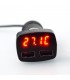 4 в 1Зарядно за кола с 2 usb 3.1A Волтметър, Амперметър