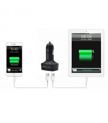4 в 1Зарядно за кола с 2 usb 3.1A Волтметър, Амперметър