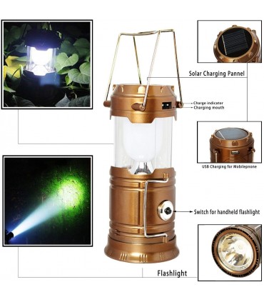 Къмпинг LED Лампа с USB зарядно