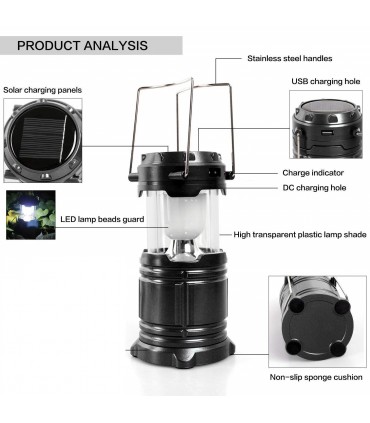 Къмпинг LED Лампа с USB зарядно