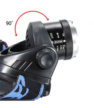 Челник за глава LED Headlamp Zoom фокус с акумулаторни батерии
