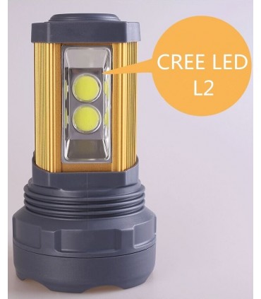 Мощен ЛЕД фенер AT-398 PRO 20W с USB