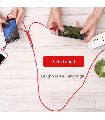 Комбиниран USB кабел за зарядно 3 в 1