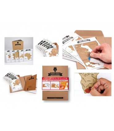 Дневник на Пътешественика Travelogue със Скреч Карти