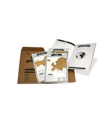 Дневник на Пътешественика Travelogue със Скреч Карти