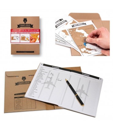 Дневник на Пътешественика Travelogue със Скреч Карти