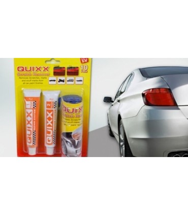 Комплект QUIXX scratch remover - премахва драскотини, възстановява цвета на боята и полира