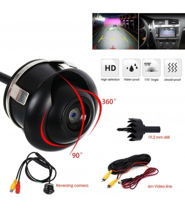 Камера за задно и предно виждане, въртяща се на 360 градуса