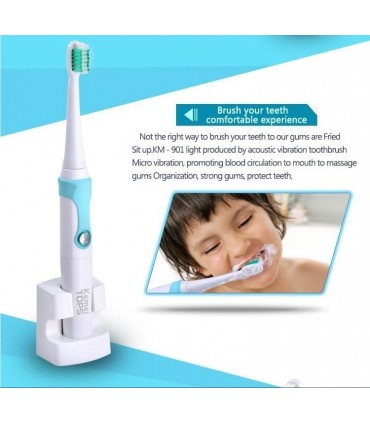 Комплект Електрическа Четка за Зъби с 3 Глави Kemei Tops