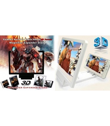 Универсален увеличителен 3D екран за телефони