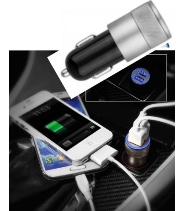 3.1A USB адаптер за запалка, кръгъл