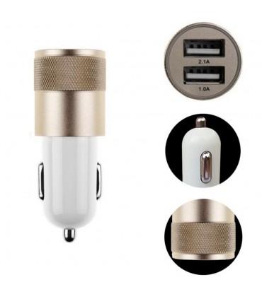 3.1A USB адаптер за запалка, кръгъл