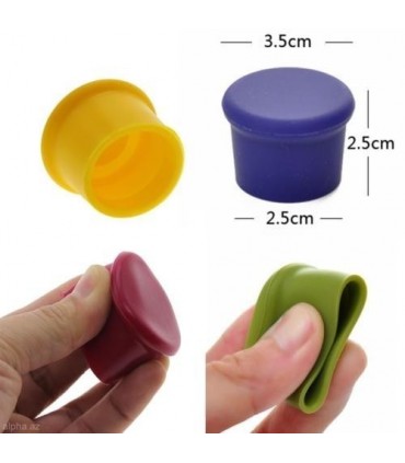Силиконови цветни тапи за бутилки