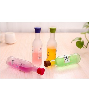 Силиконови цветни тапи за бутилки