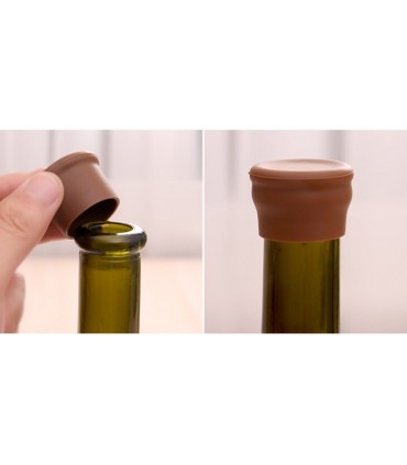 Силиконови цветни тапи за бутилки