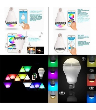 MiPow LED Light and Bluetooth Speaker - безжичен спийкър и осветителна крушка за мобилни устройства