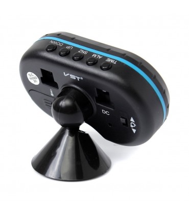 Волтметър за кола с термометър и часовник