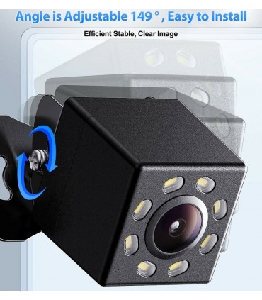 Универсална IR Камера за задно виждане с нощен режим 8 LED