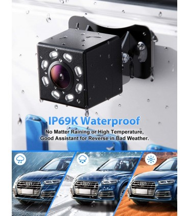 Универсална IR Камера за задно виждане с нощен режим 8 LED