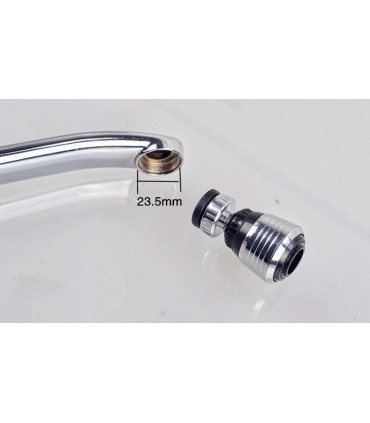 Аератор за смесителна батерия с подвижна глава, двустепенен