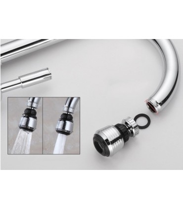 Аератор за смесителна батерия с подвижна глава, двустепенен