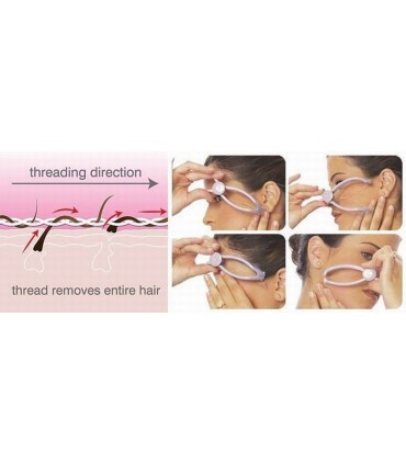 Уред за домашна епилация на лице с конец