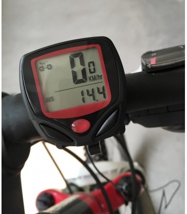 Велокомпютър с магнит и LCD дисплей