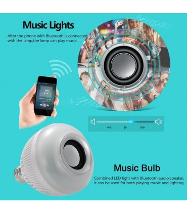 LED КРУШКА С BLUETOOTH И МУЗИКА
