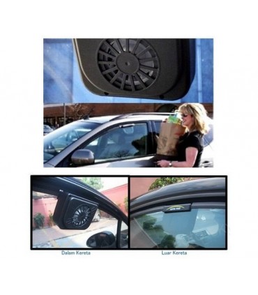 Соларен Вентилатор за кола 12V, Охлажда и пречиства въздуха в колата