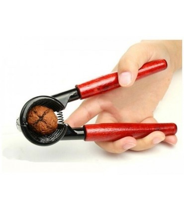 Метална орехотрошачка с дървени дръжки лешникотрошачка отварачка